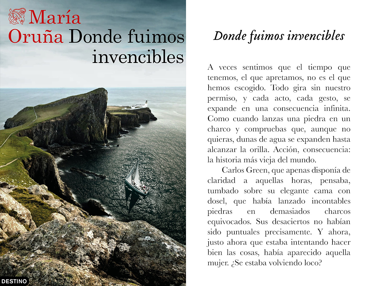 Portada de «Donde fuimos invencibles», de María Oruña