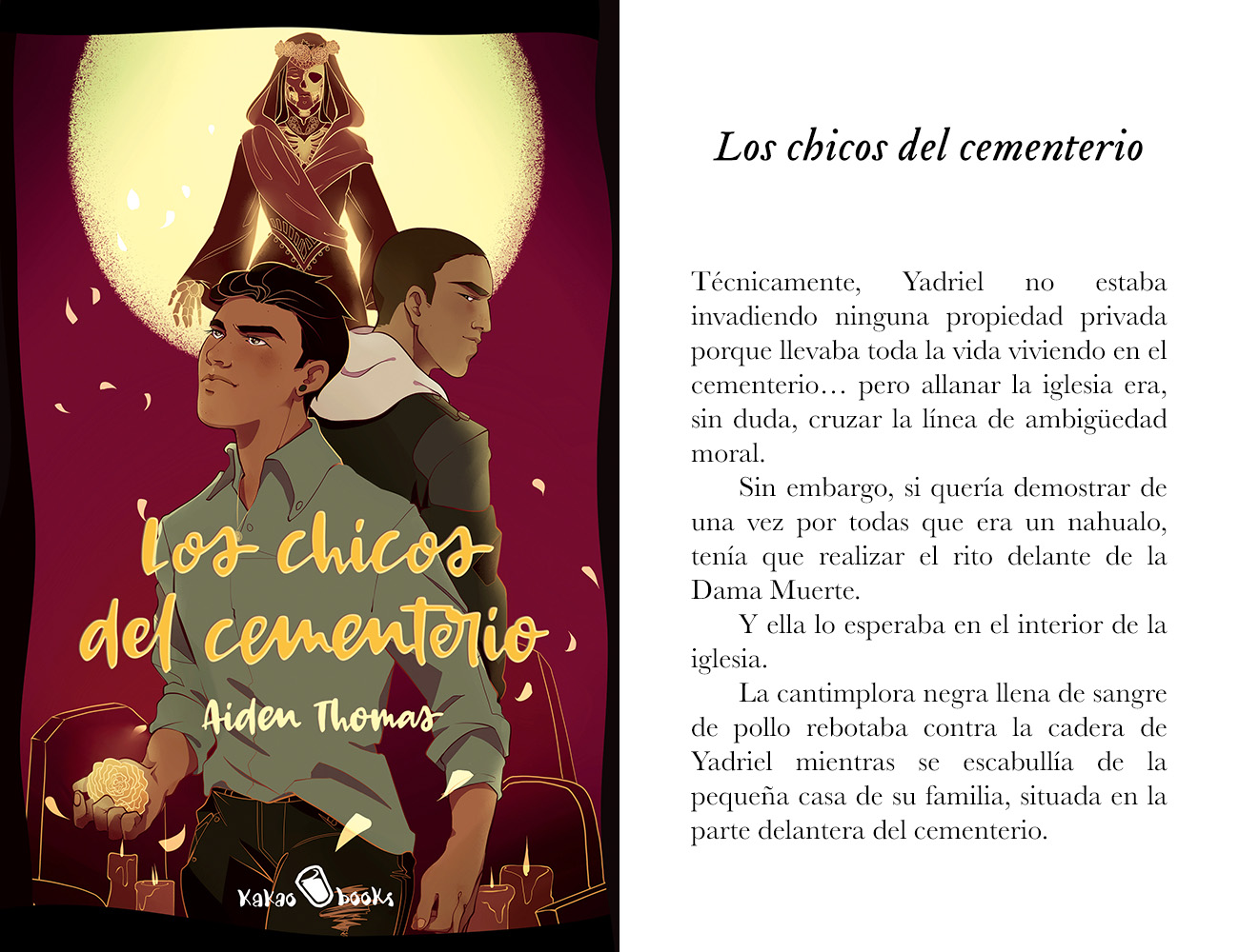 Portada de «Los chicos del cementerio», de Aiden Thomas
